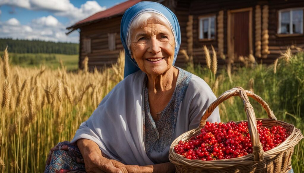 elderly woman from Russia