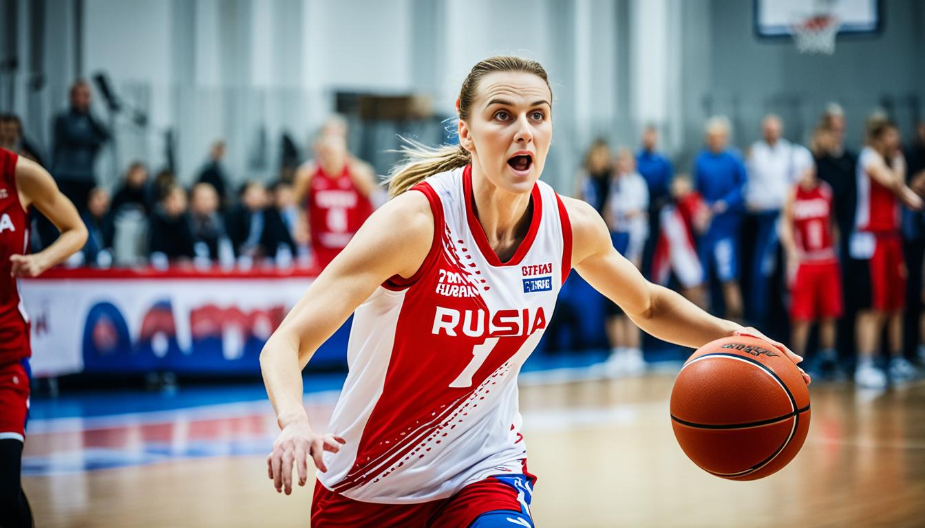 woman basketball player in russia